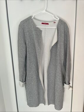 S. Oliver Light Gray Open-Front Cardigan